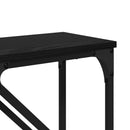 vidaXL Konzolasztal 2 db Fekete tölgy 100 x 28 x 75 cm Szerelt Fa