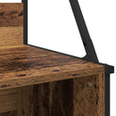 vidaXL Ruhafogó polcokkal tárolóval Öreg fa 100 x 41 x 184 cm Faanyag