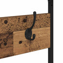 vidaXL Ruhafogó polcokkal tárolóval Öreg fa 100 x 41 x 184 cm Faanyag