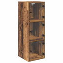 vidaXL Fali Szekrény Falra szerelhető Öreg fa 35 x 37 x 102 cm Faanyag