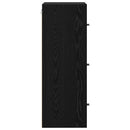 vidaXL Fali Szekrény Fekete tölgy 35 x 37 x 102 cm Faanyag