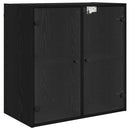 vidaXL Fali Szekrény Fekete tölgy 68 x 37 x 68,5 cm Faanyag