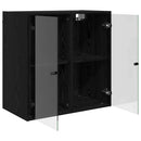 vidaXL Fali Szekrény Fekete tölgy 68 x 37 x 68,5 cm Faanyag