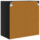 vidaXL Fali Szekrény Fekete tölgy 68 x 37 x 68,5 cm Faanyag