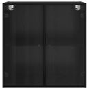 vidaXL Fali Szekrény Fekete tölgy 68 x 37 x 68,5 cm Faanyag