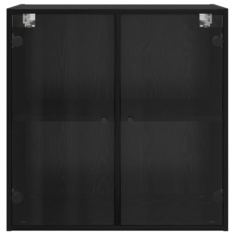 vidaXL Fali Szekrény Fekete tölgy 68 x 37 x 68,5 cm Faanyag