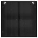 vidaXL Fali Szekrény Fekete tölgy 68 x 37 x 68,5 cm Faanyag