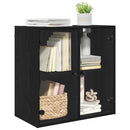 vidaXL Fali Szekrény Fekete tölgy 68 x 37 x 68,5 cm Faanyag
