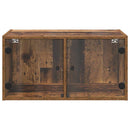 vidaXL Fali Szekrény Falra szerelhető Öreg fa 68 x 37 x 35 cm Faanyag