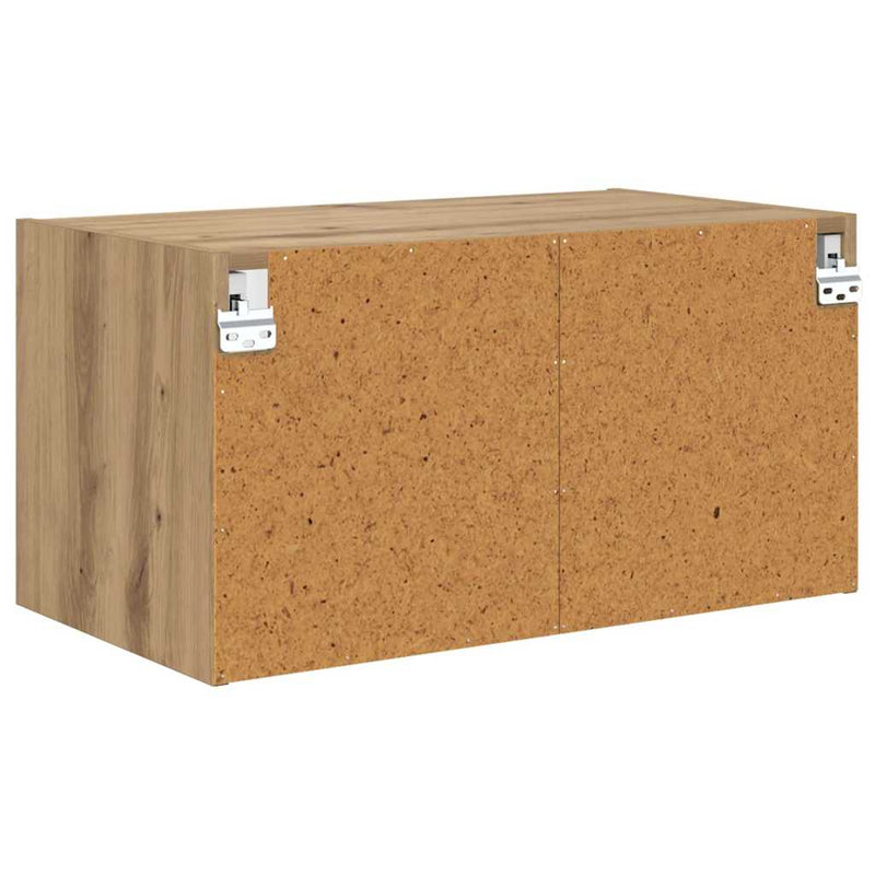 vidaXL Fali Szekrények 2 pcs Artisan tölgy 68 x 37 x 35 cm Faanyag