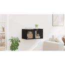 vidaXL Fali Szekrény Fekete tölgy 68 x 37 x 35 cm Faanyag