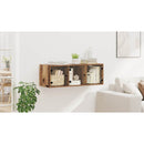 vidaXL Fali Szekrény Falra szerelhető Öreg fa 102 x 37 x 35 cm Faanyag
