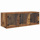 vidaXL Fali Szekrény Falra szerelhető Öreg fa 102 x 37 x 35 cm Faanyag