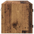 vidaXL Fali Szekrény Falra szerelhető Öreg fa 102 x 37 x 35 cm Faanyag