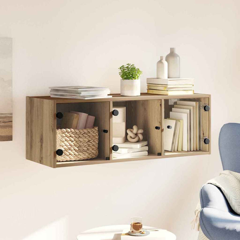 vidaXL Fali Szekrény Artisan tölgy 102 x 37 x 35 cm Faanyag