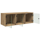 vidaXL Fali Szekrény Artisan tölgy 102 x 37 x 35 cm Faanyag