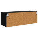 vidaXL Fali Szekrény Fekete tölgy 102 x 37 x 35 cm Faanyag