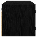 vidaXL Fali Szekrény Fekete tölgy 102 x 37 x 35 cm Faanyag