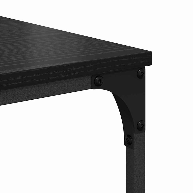 vidaXL Könyvszekrény Fekete tölgy 76 x 33 x 188,5 cm Faanyag