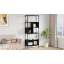 vidaXL Könyvszekrény Fekete tölgy 76 x 33 x 188,5 cm Faanyag