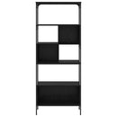vidaXL Könyvszekrény Fekete tölgy 76 x 33 x 188,5 cm Faanyag