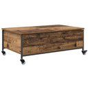vidaXL Dohányzóasztal Öreg fa 91 x 55 x 32 cm Faanyag