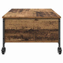 vidaXL Dohányzóasztal Öreg fa 91 x 55 x 32 cm Faanyag
