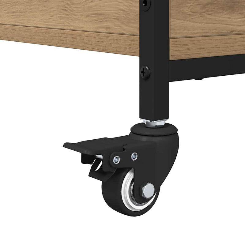 vidaXL Dohányzóasztal Artisan tölgy 91 x 55 x 32 cm Faanyag