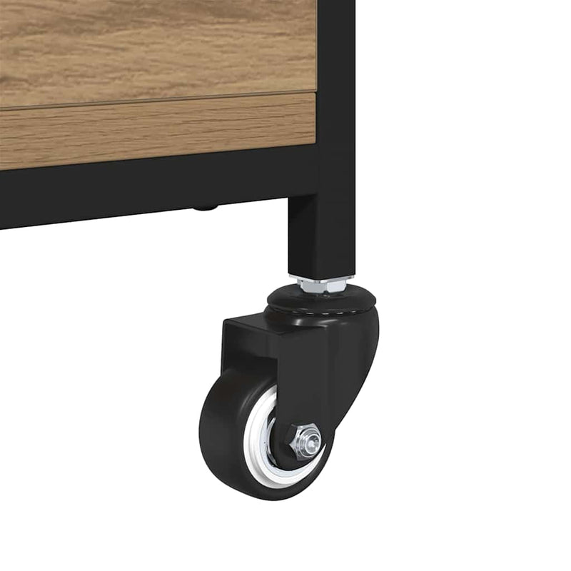 vidaXL Dohányzóasztal Artisan tölgy 91 x 55 x 32 cm Faanyag