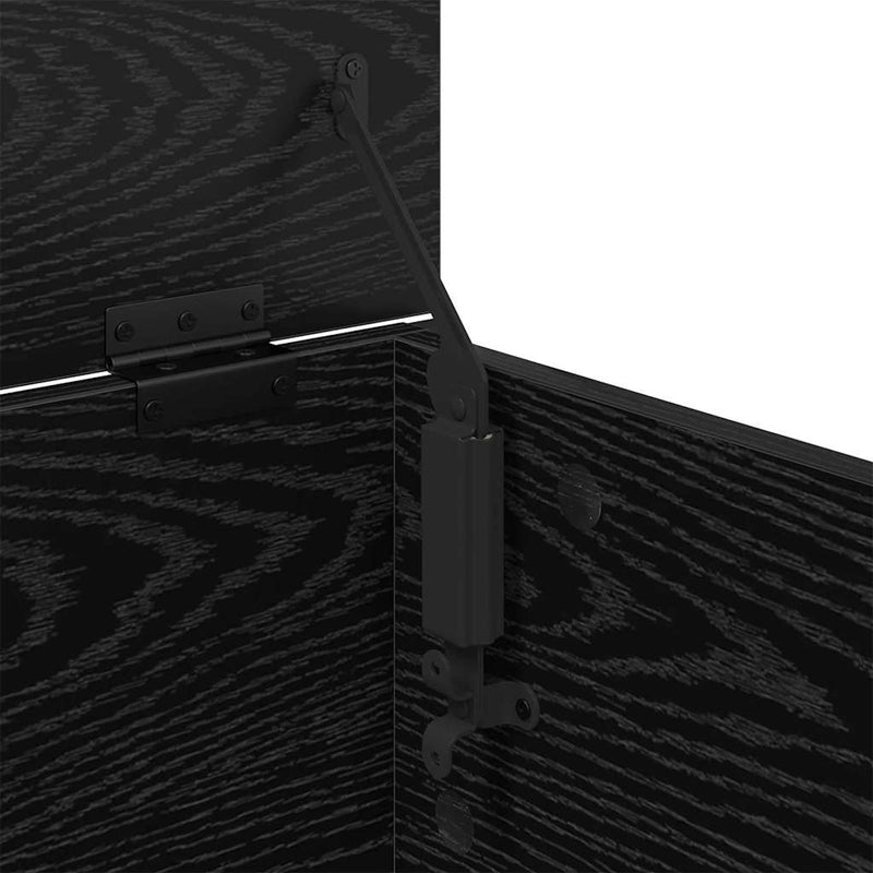 vidaXL Dohányzóasztal Fekete tölgy 91 x 55 x 32 cm Faanyag