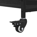 vidaXL Dohányzóasztal Fekete tölgy 91 x 55 x 32 cm Faanyag