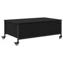 vidaXL Dohányzóasztal Fekete tölgy 91 x 55 x 32 cm Faanyag