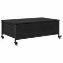 vidaXL Dohányzóasztal Fekete tölgy 91 x 55 x 32 cm Faanyag