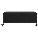 vidaXL Dohányzóasztal Fekete tölgy 91 x 55 x 32 cm Faanyag