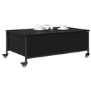 vidaXL Dohányzóasztal Fekete tölgy 91 x 55 x 32 cm Faanyag