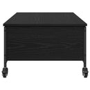 vidaXL Dohányzóasztal Fekete tölgy 91 x 55 x 32 cm Faanyag