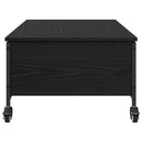 vidaXL Dohányzóasztal Fekete tölgy 91 x 55 x 32 cm Faanyag