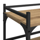 vidaXL Konyhai kocsi Artisan tölgy 50 x 35 x 75.5 cm Faanyag
