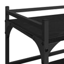 vidaXL Konyhai kocsi Fekete tölgy 50 x 35 x 75.5 cm Faanyag