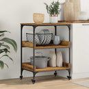 vidaXL Konyhai kocsi Öreg fa 60 x 41 x 80.5 cm Faanyag