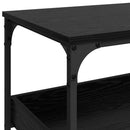 vidaXL Konyhai kocsi Fekete tölgy 60 x 41 x 80.5 cm Faanyag