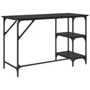 vidaXL Asztal Fekete tölgy 120 x 50 x 75 cm Faanyag