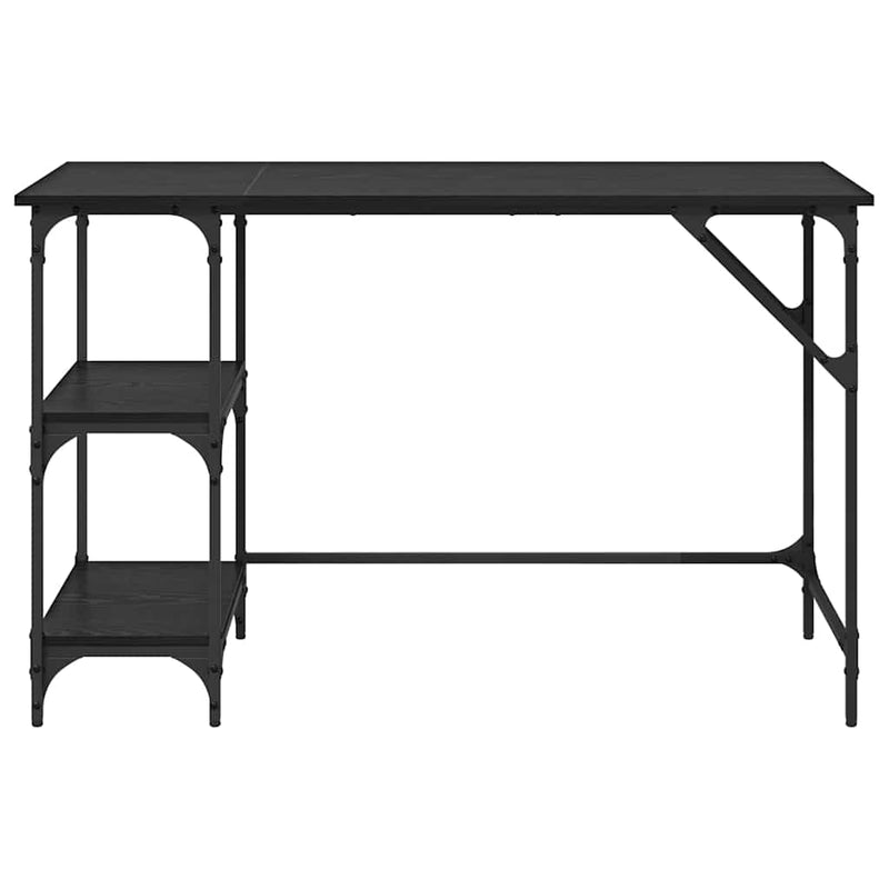 vidaXL Asztal Fekete tölgy 120 x 50 x 75 cm Faanyag