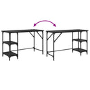 vidaXL Asztal Fekete tölgy 120 x 50 x 75 cm Faanyag