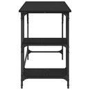 vidaXL Asztal Fekete tölgy 120 x 50 x 75 cm Faanyag