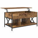 vidaXL Dohányzóasztal Öreg fa 100 x 55 x 48.5 cm Faanyag