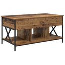 vidaXL Dohányzóasztal Öreg fa 100 x 55 x 48.5 cm Faanyag