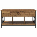 vidaXL Dohányzóasztal Öreg fa 100 x 55 x 48.5 cm Faanyag