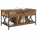 vidaXL Dohányzóasztal Öreg fa 100 x 55 x 48.5 cm Faanyag