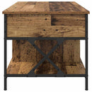 vidaXL Dohányzóasztal Öreg fa 100 x 55 x 48.5 cm Faanyag